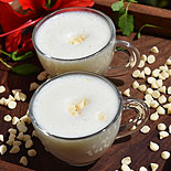 Creamy white hot chocolate 
