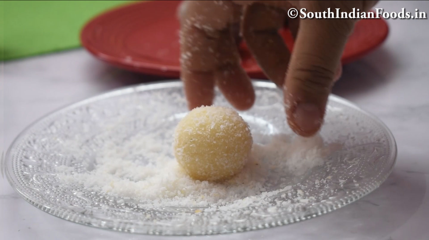 5 Flavored coconut ladoo