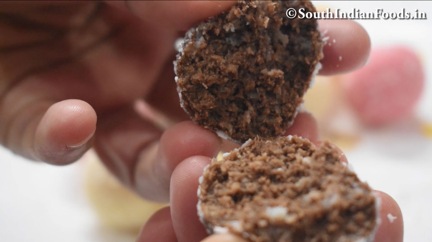 5 Flavored coconut ladoo