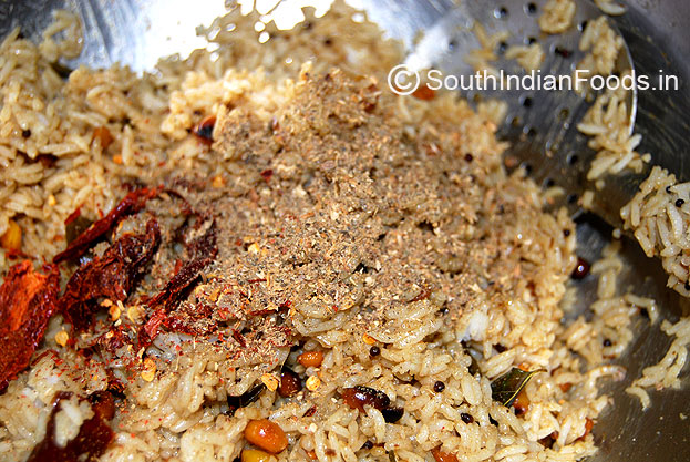 Add coriander powder