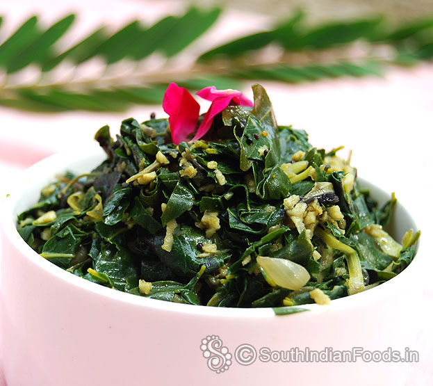 Sesbania grandiflora leaves stir fry