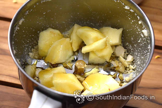Add apple and honey