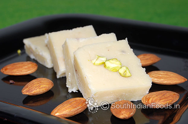 Almond burfi