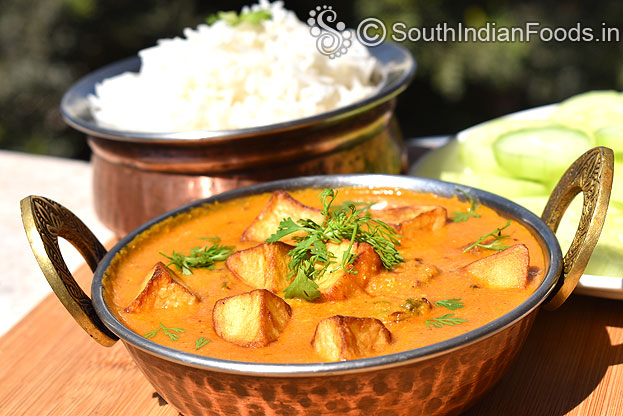 Restaurant style urulai kizhangu masala
