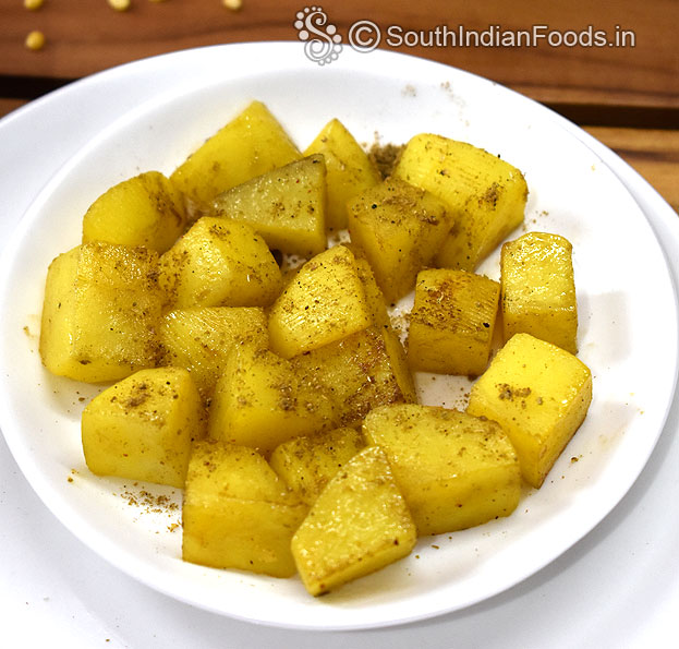 add chaat masala / roasted cumin powder