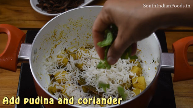 Aloo dum biryani recipe step 21
