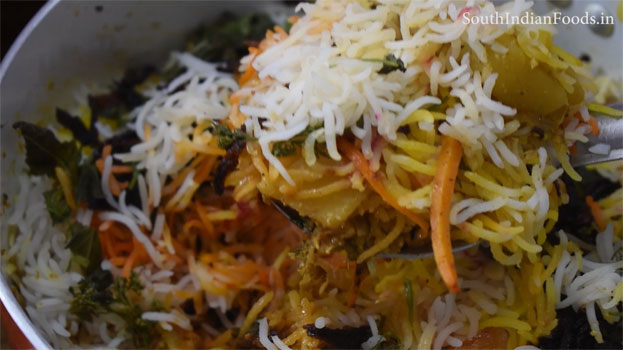 Aloo dum biryani recipe step 31