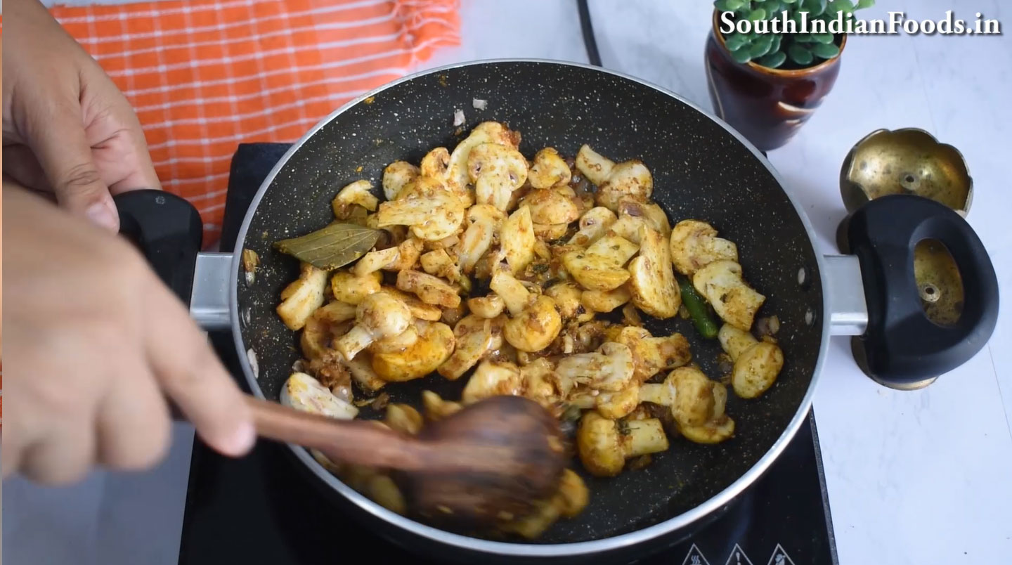 Aloo mushroom masala sabji