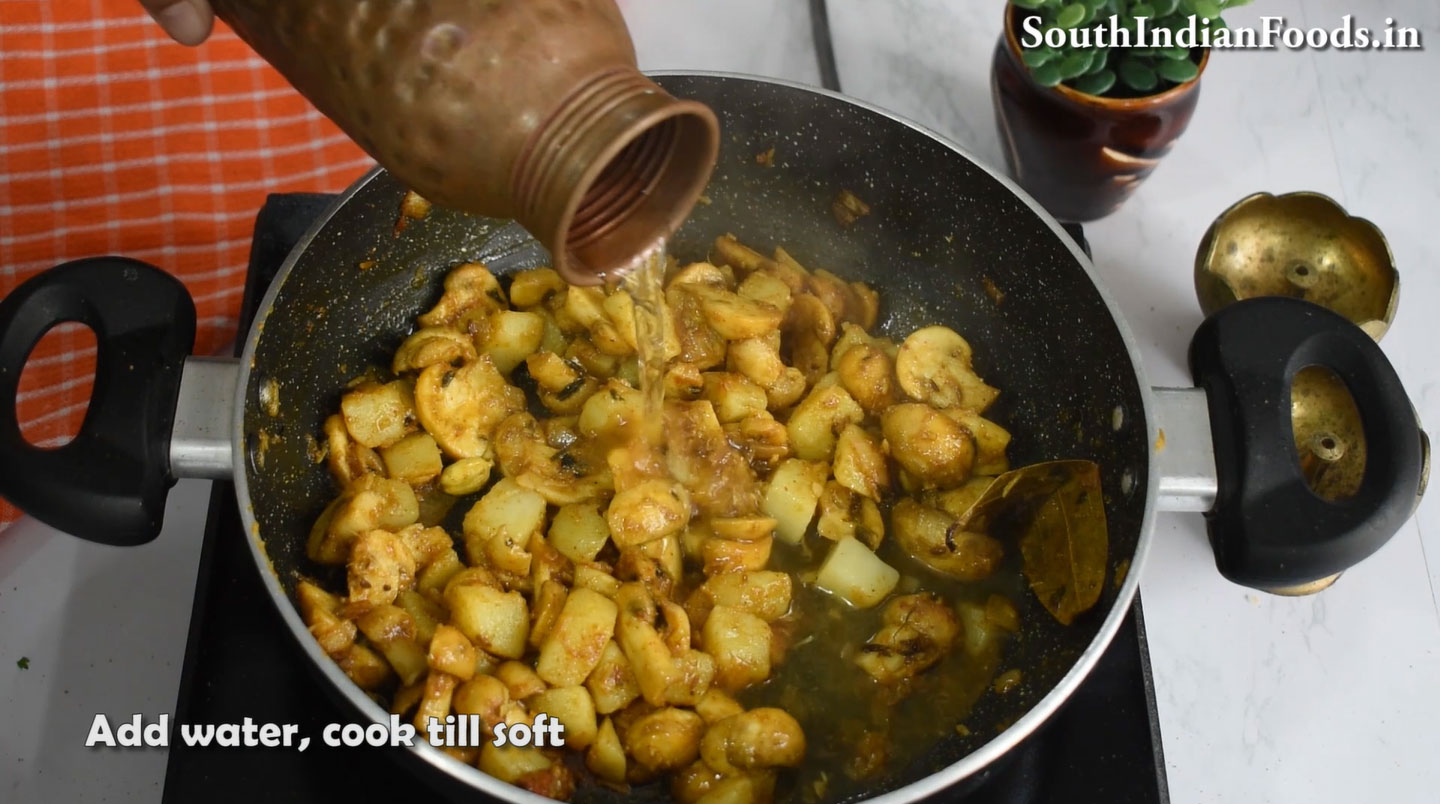 Aloo mushroom masala sabji