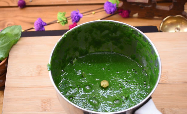 aloo palak step 4