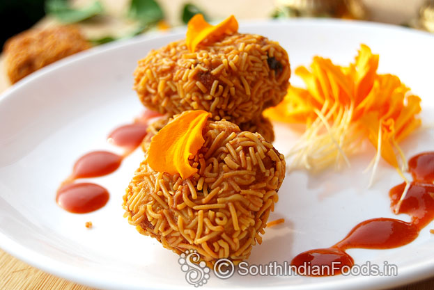 Crispy aloo sev nuggets