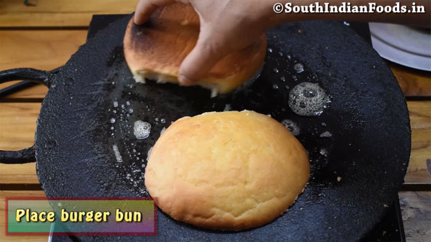 Aloo tikki burger step 18
