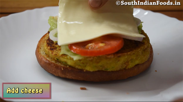Aloo tikki burger step 25