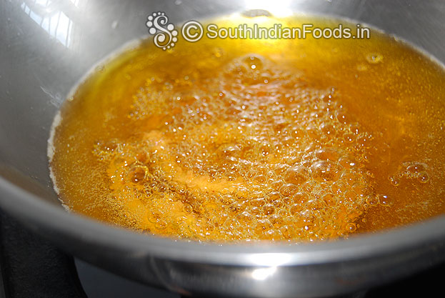Heat oil in a pan deep fry till crisp and light brown on medium hot oil