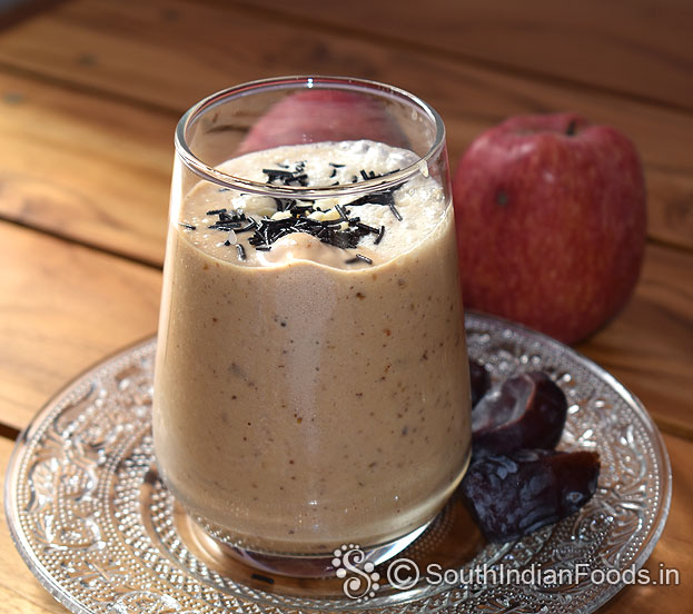 Instant apple dates milkshake 