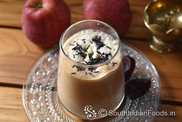 Homemade dates milkshake 