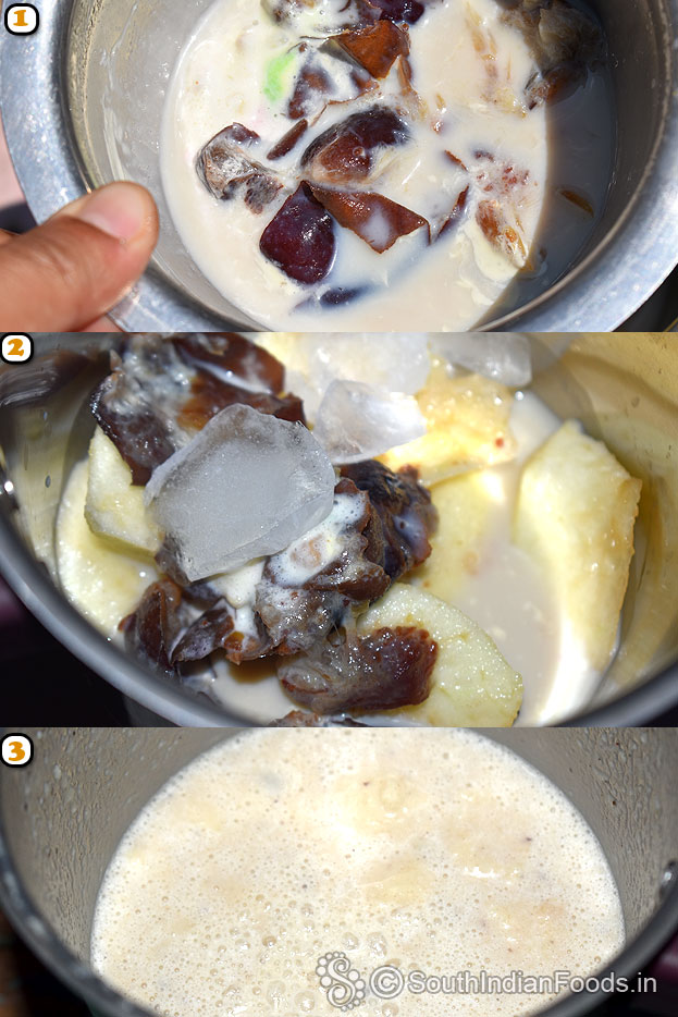 Apple dates milkshake-Step-1-2-3