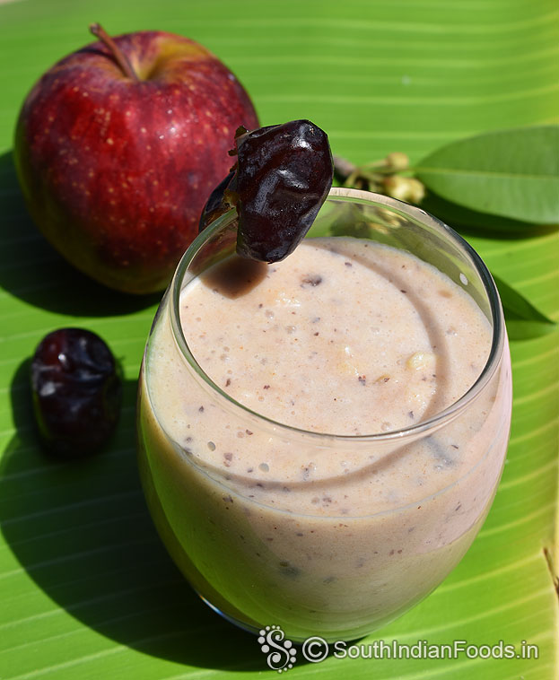 Instant iron rich smoothie milkshake