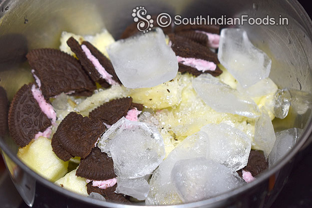 Add ice cubes