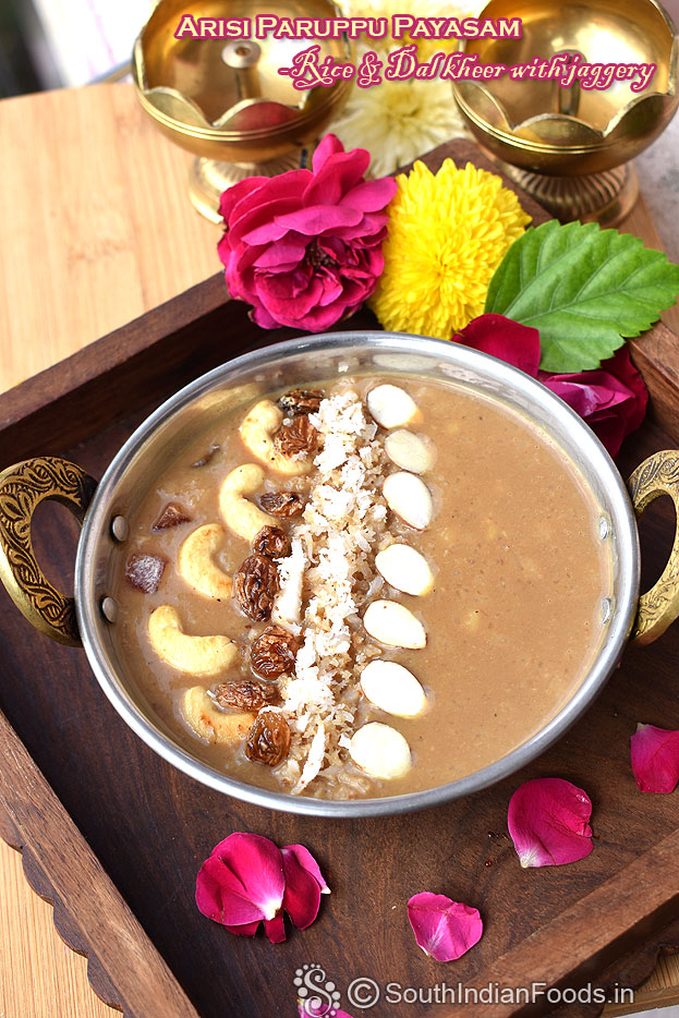 Healthy basmati rice moong dal kheer