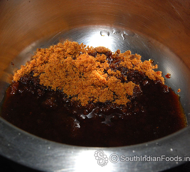 Heat jaggery & water