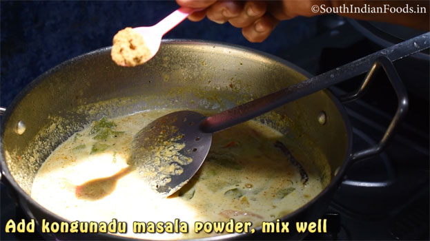 Avarakkai arachu vitta kuzhambu step 10