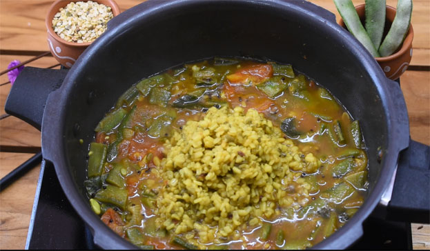 Avarakkai sambar step 10