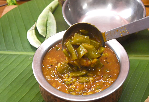 Avarakkai sambar step 16