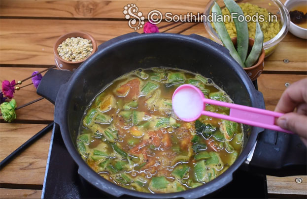 Avarakkai sambar step 5