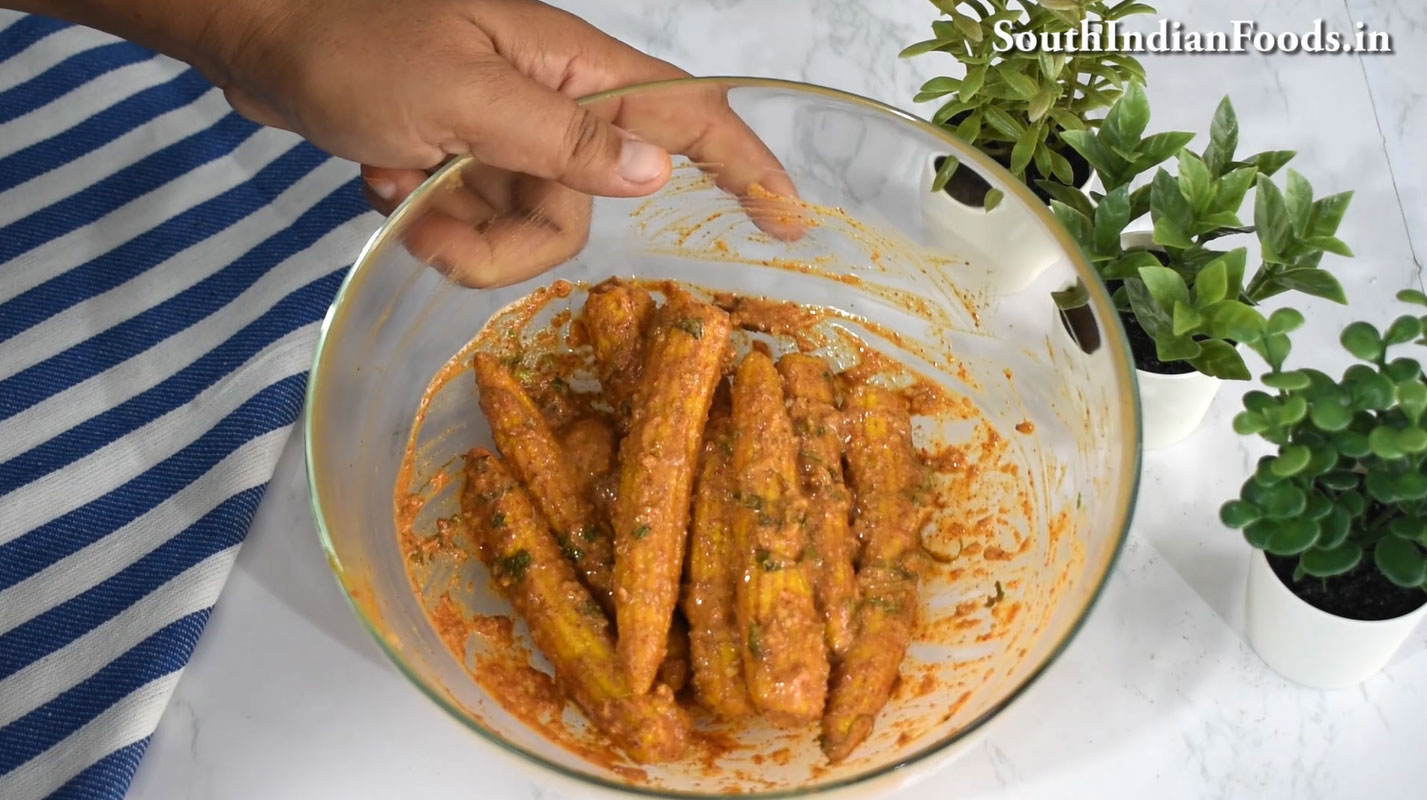 babycorn tikka fry 21