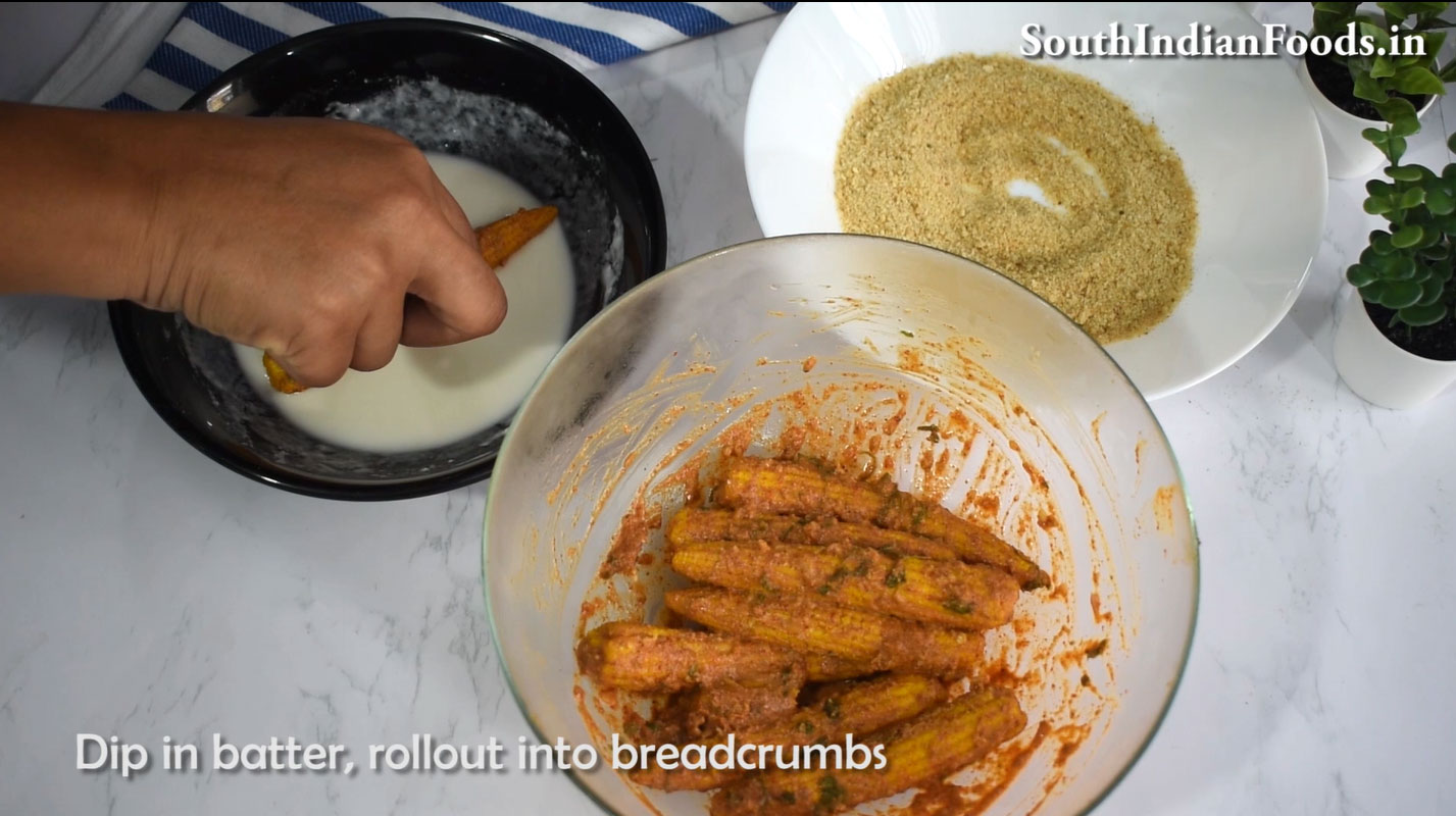 babycorn tikka fry 24