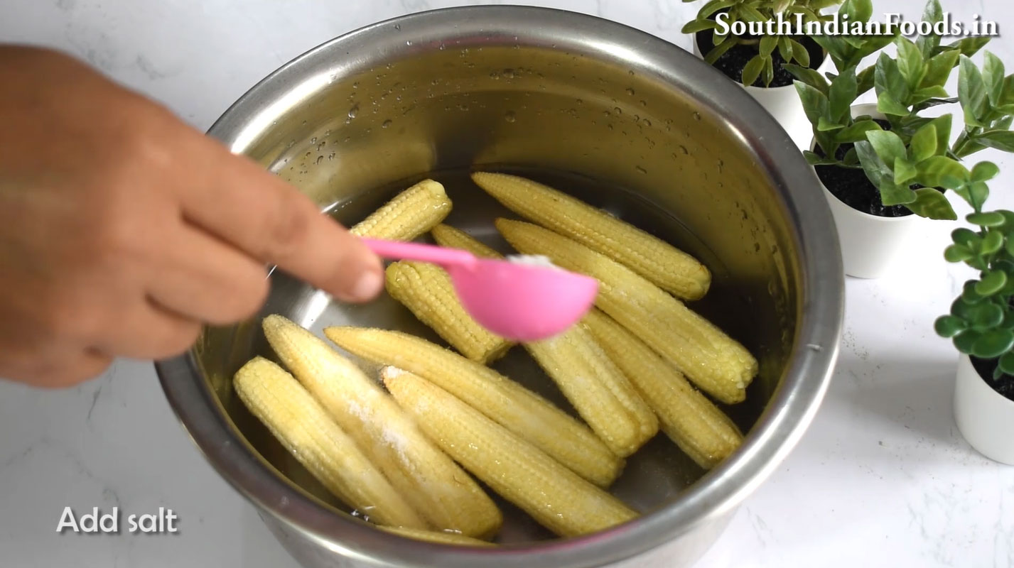 babycorn tikka fry 2 