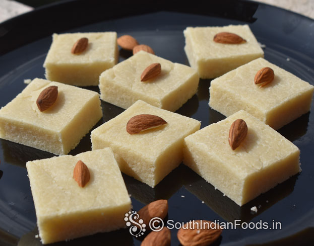 Perfect badam burfi
