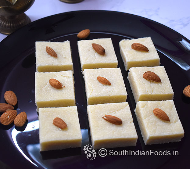 badam burfi recipe step 28