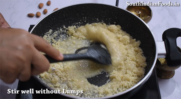 badam burfi recipe step 15
