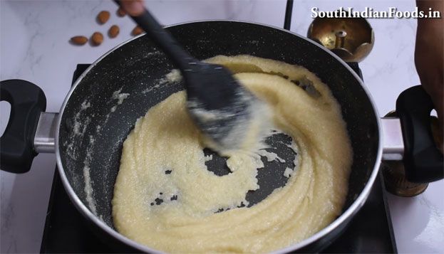 badam burfi recipe step 17