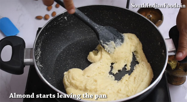badam burfi recipe step 19