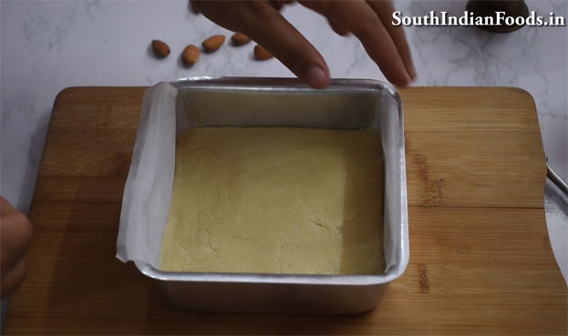 badam burfi recipe step 24