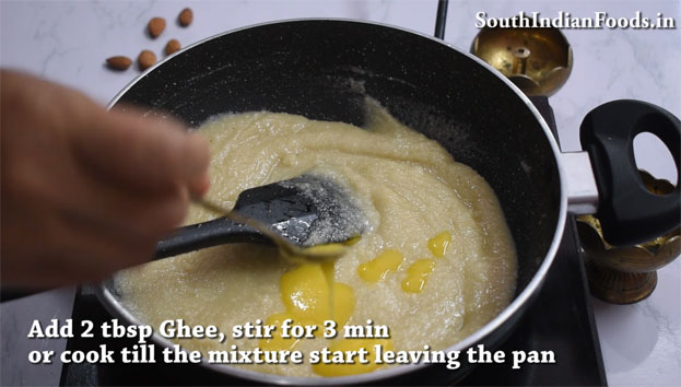 badam burfi recipe step 16