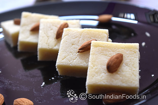 1 month storable badam burfi