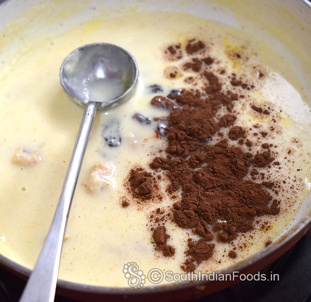 Add cocoa powder