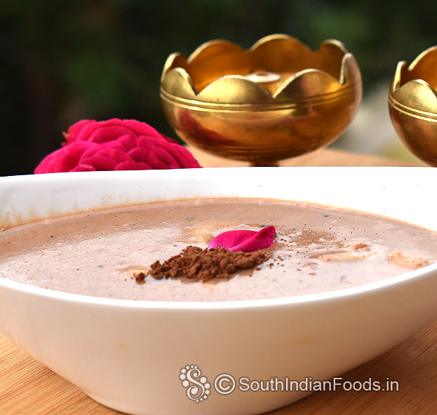 Chocolate badam payasam