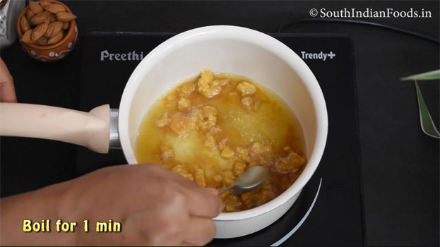badam jaggery halwa step 11