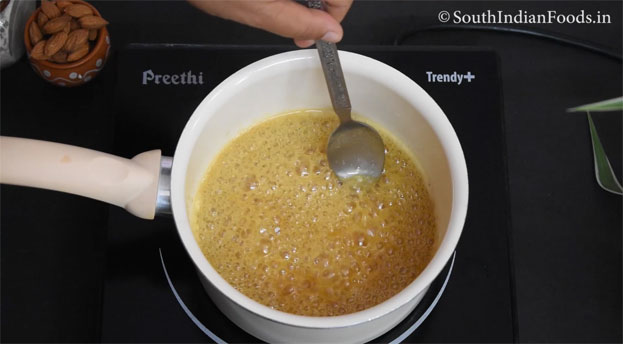 badam jaggery halwa step 12