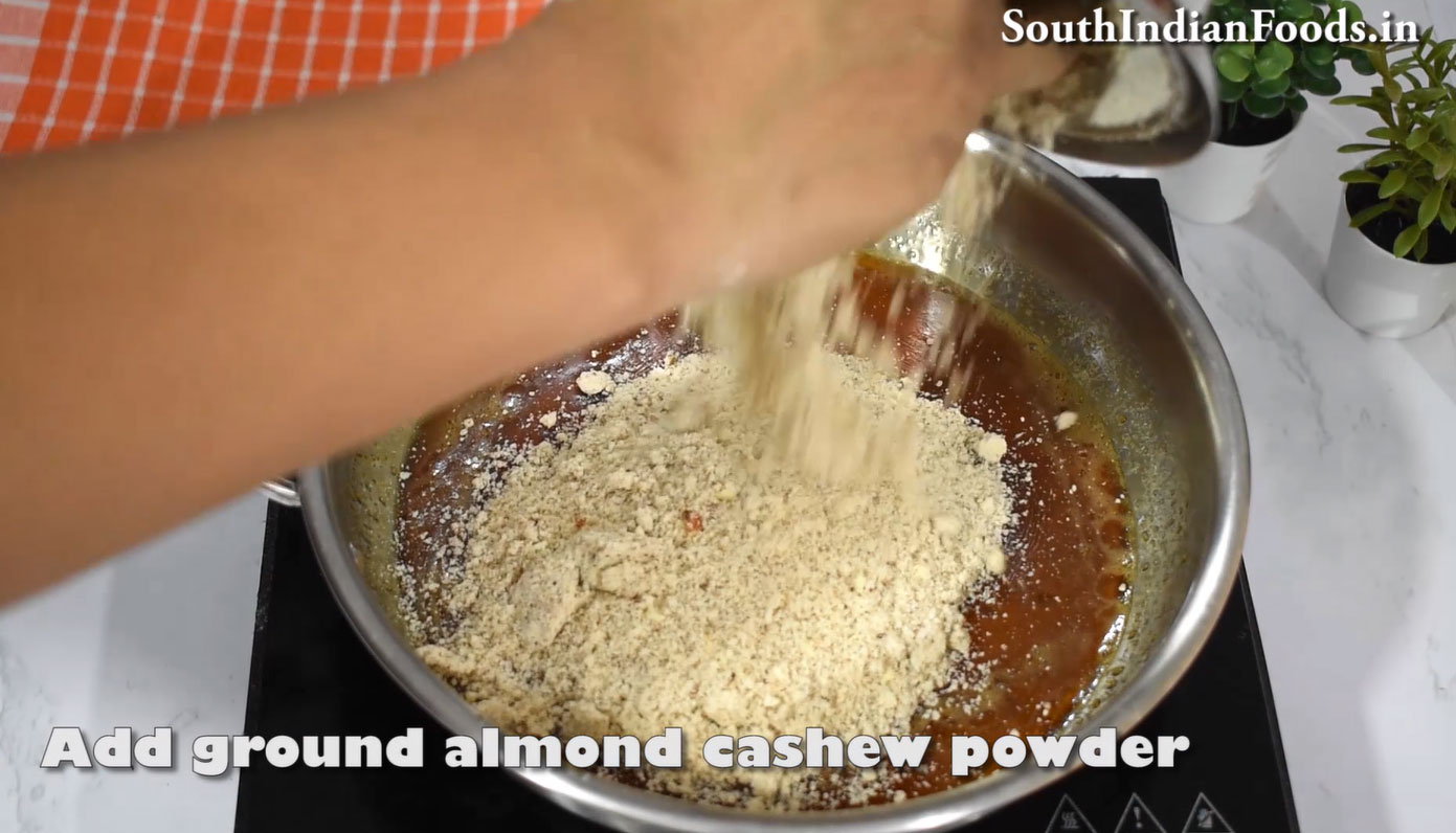badam jaggery ladoo recipe step 11