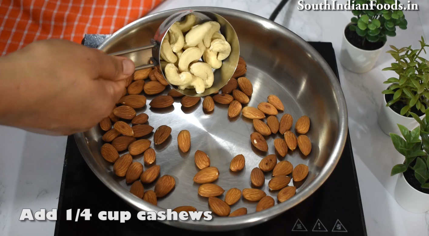 badam jaggery ladoo recipe step 5