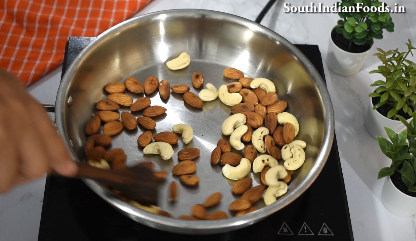 badam jaggery ladoo recipe step 6