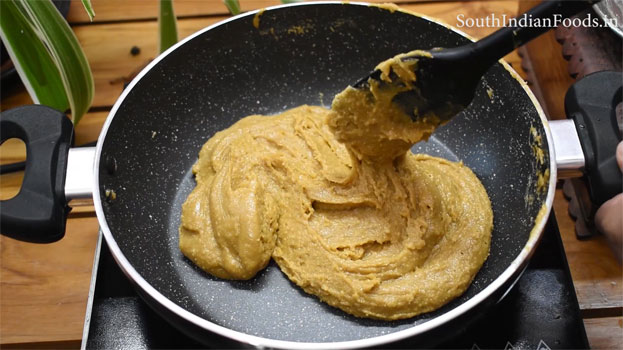 Badam jaggery katli step 30