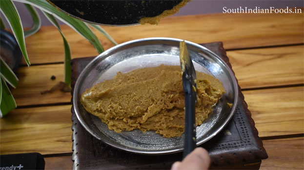 Badam jaggery katli step 31