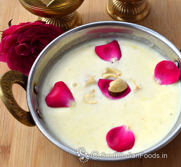 Almond milk payasam